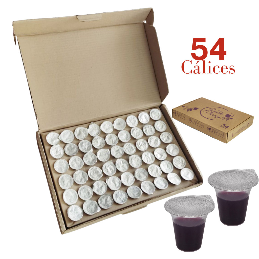 Ceia Com Suco De Uva - Cálice Nova Aliança 54 Unid (SEM PÃO) em Oferta na Shopee
