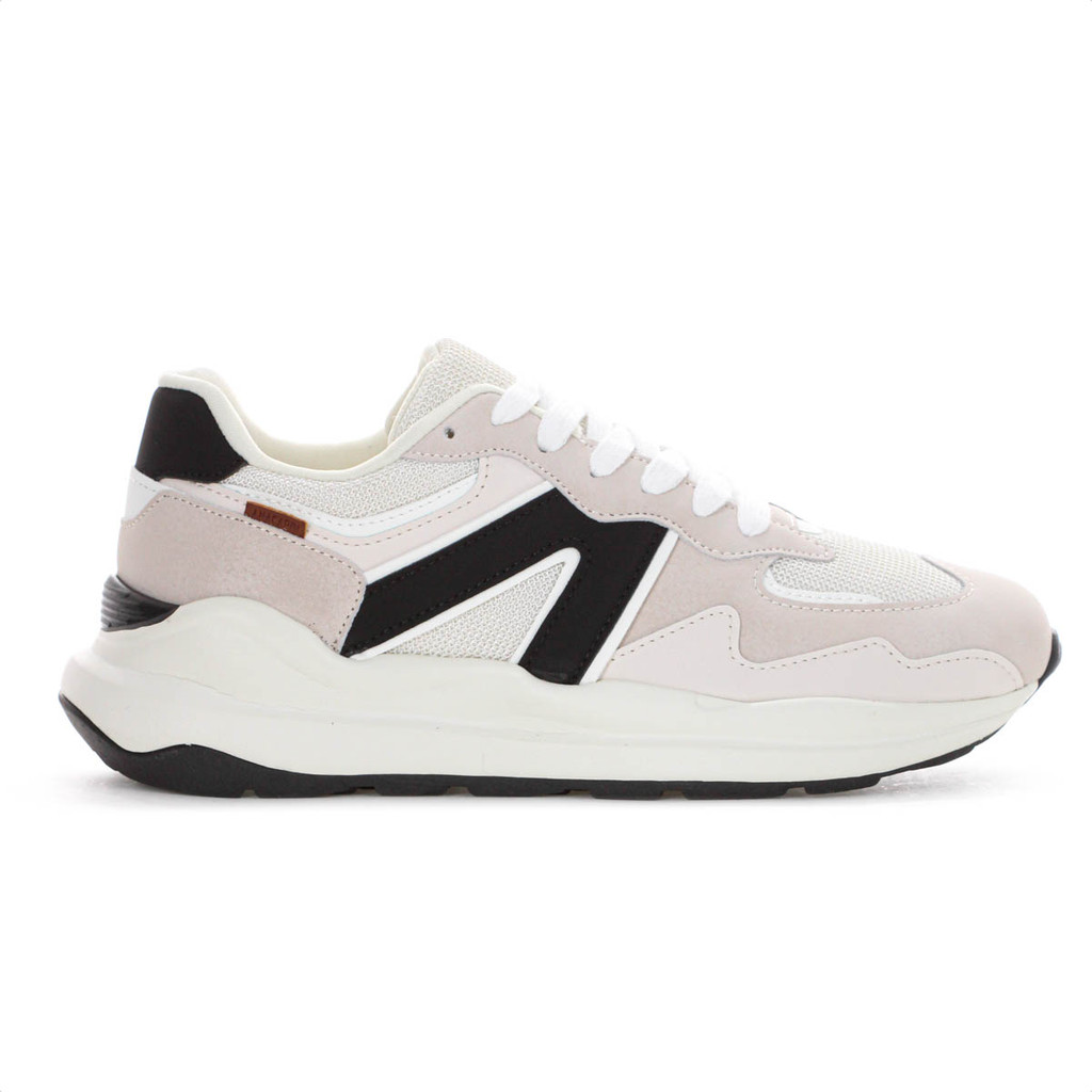 Tênis Anacapri Sporty Mia Virgínia Fonseca Off White Bege e Preto - Feminino em Oferta na Shopee