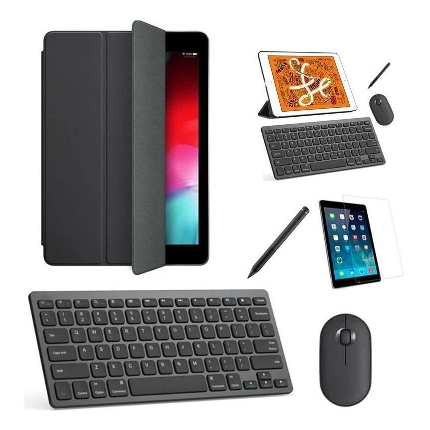 Capa Smart Preto Teclado, Mouse, Pel, Can Stylus iPad Pro 11