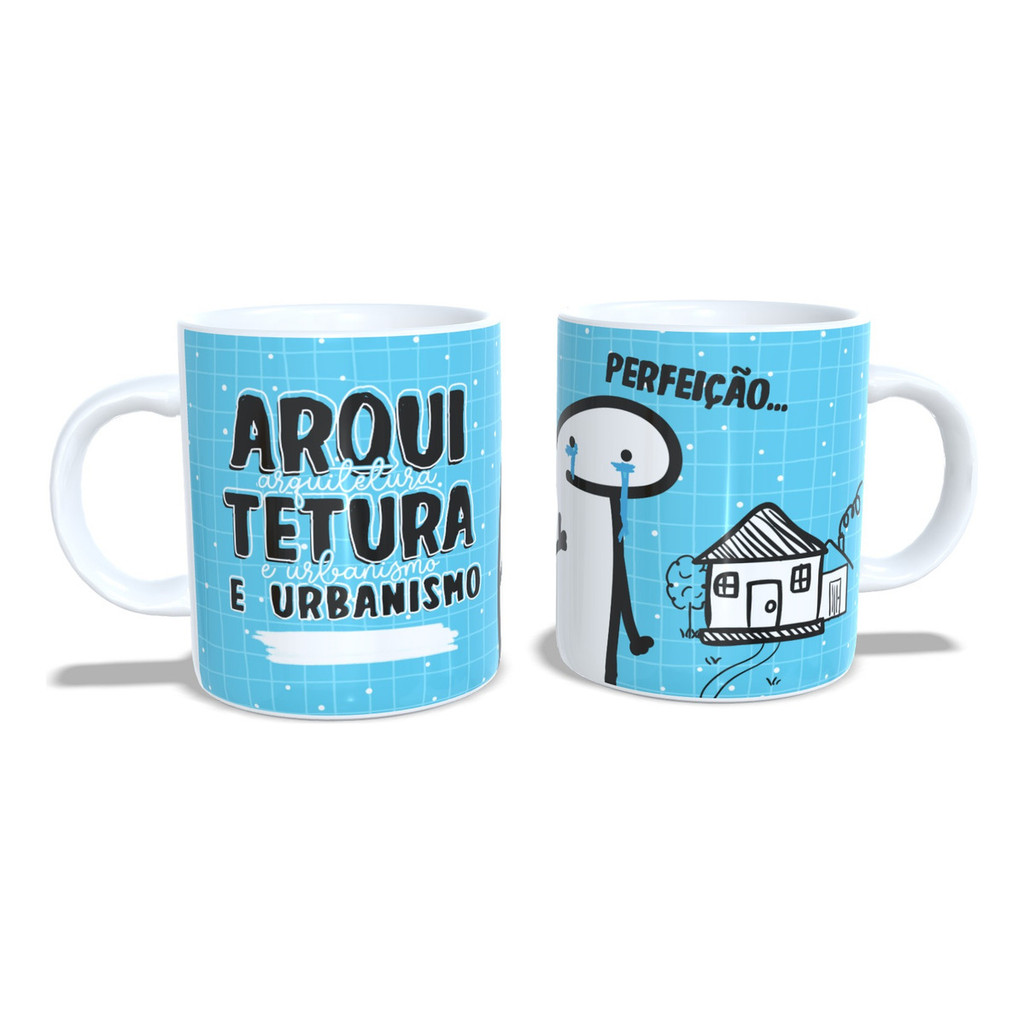 Xícara Porcelana Personalizada Arquitetura E Urbanismo