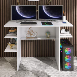 Mesa para Computador Branca com Nicho – AJL