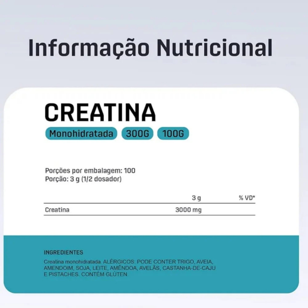 Detalhes do Creatina Monohidratada - Pote 100g Dux Nutrition