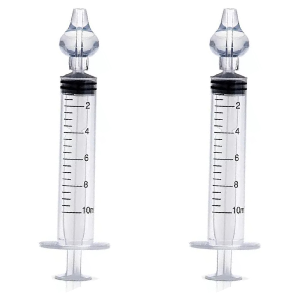 Aspirador Nasal Bebe Kit 2 Und Seringa 10 ml Limpeza Facil Confortavel Nariz