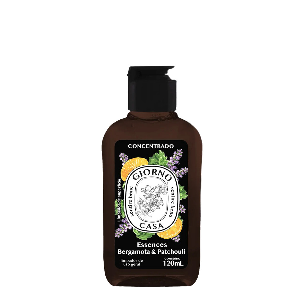 Giorno Casa Essences Bergamota & Patchouli Concentrado - Limpador de Superfícies 120ml em Oferta na Shopee