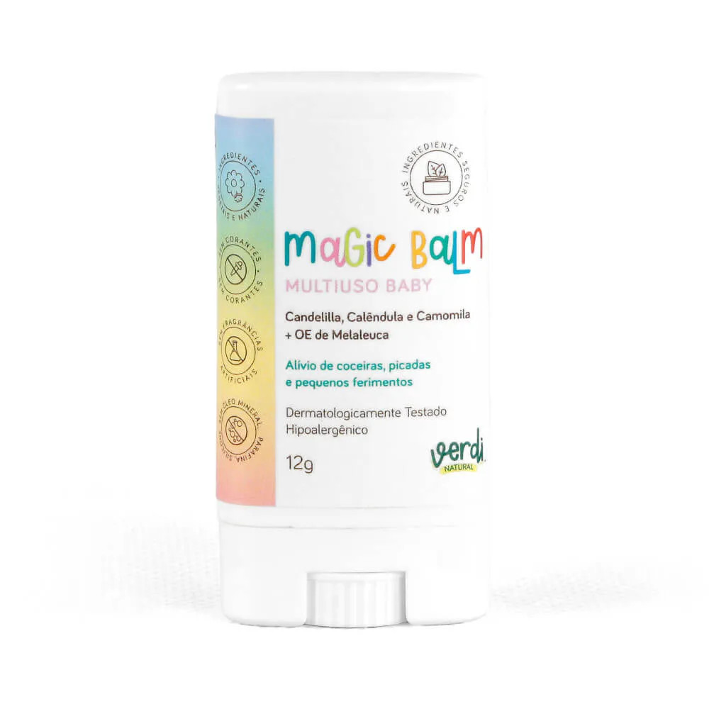 Magic Balm Multiuso Baby Verdi Natural - Bálssamo para Alívio de Picadas e Coceiras em Oferta na Shopee