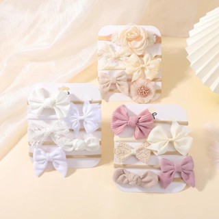 5 Pçs/set Bebê Flor Laço Arco Bandana Elástico Náilon Recém-Nascido Adorável Faixa De Cabeça Para Menina Infantil Crianç em Oferta na Shopee