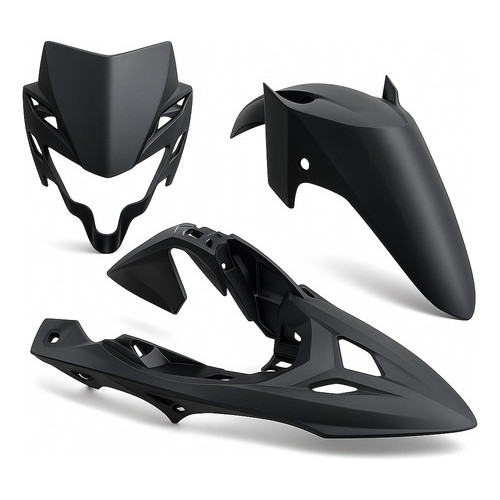 Kit Bico Frontal Carenagem Do Farol Paralama Moto 3 Peças Xre 190 Paramotos