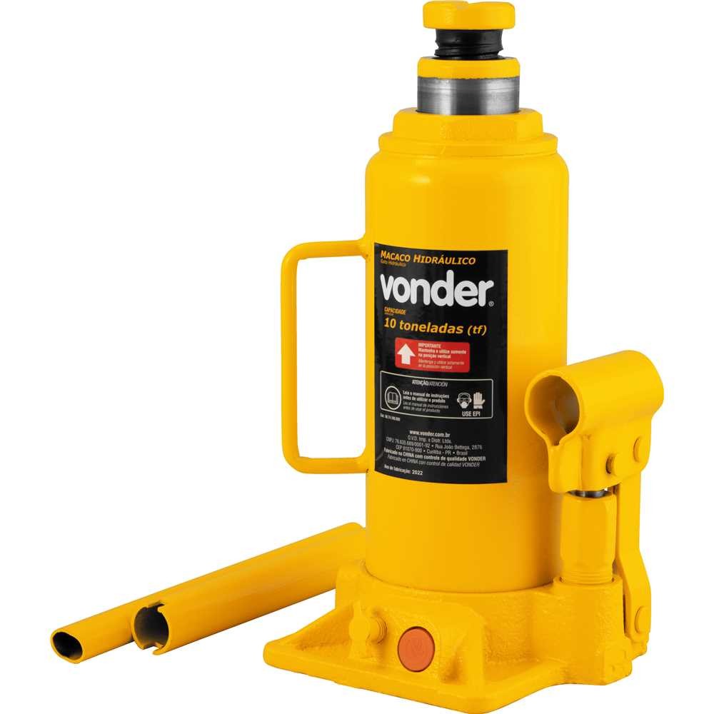 Macaco Hidráulico Tipo Garrafa 10 Toneladas (10 tf) Vonder em Oferta na Shopee
