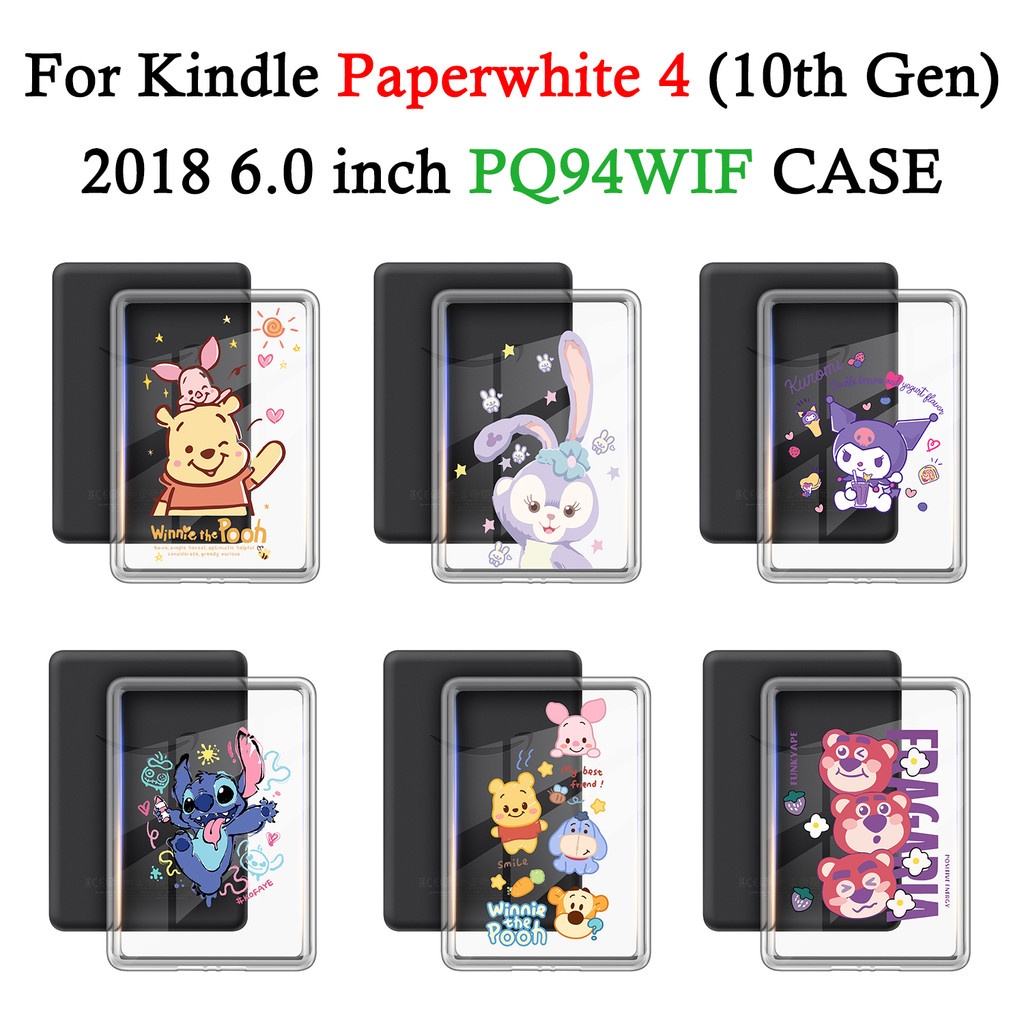Para Kindle Paperwhite 4 (10a Geração) 2018 6.0 Polegadas PQ94WIF Transparente DIY À Prova De Queda Caso De E-Book