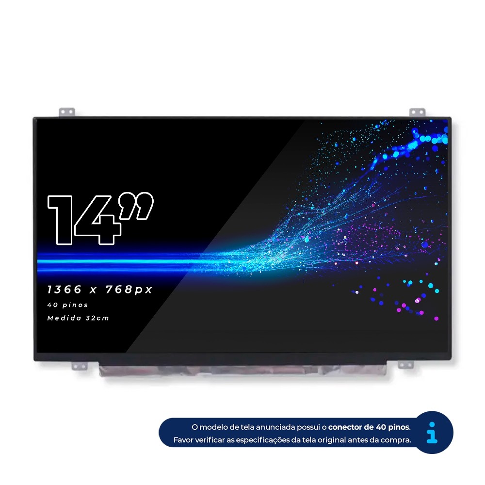 Tela Notebook Led 14.0 Slim - Boehydis Hb140wx1-300 - Computers & Accessories