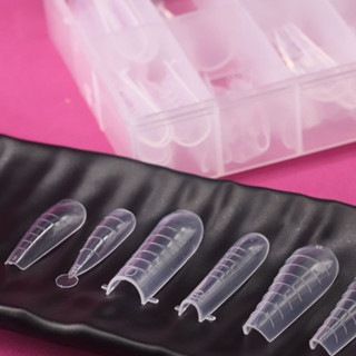 MoldeF1 + Reversa D&Z Silicone São 4 Modelos De Unha Diferente 120 Pcs em Oferta na Shopee