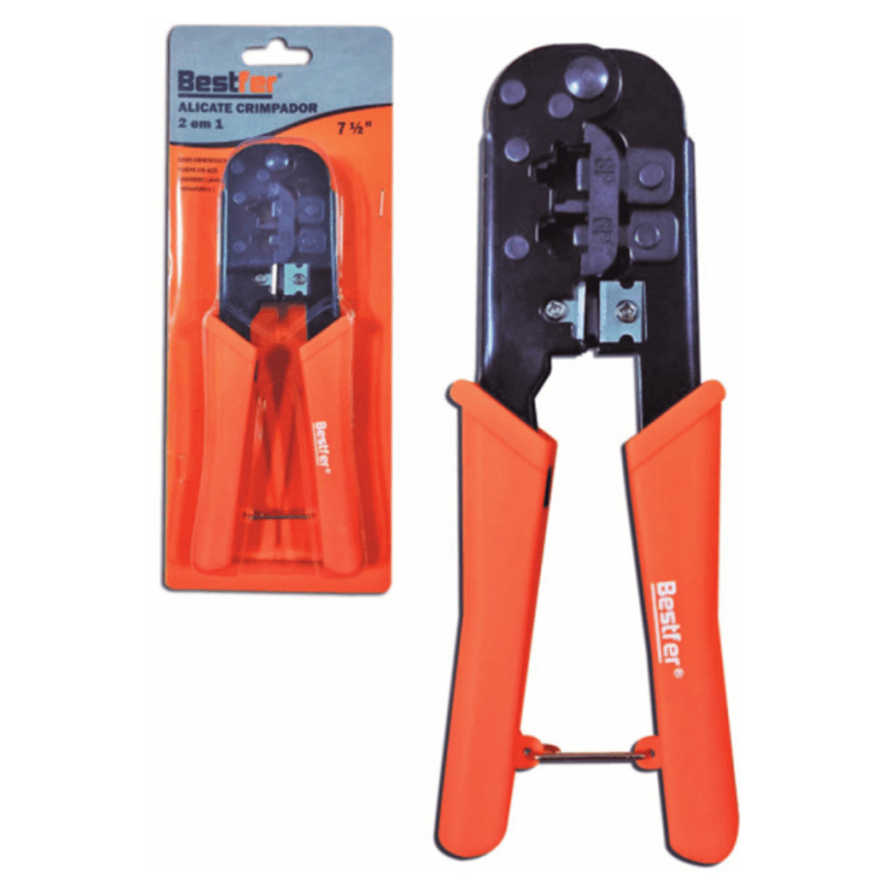 Alicate Crimpador RJ45 - BESTFER - Home & Living
