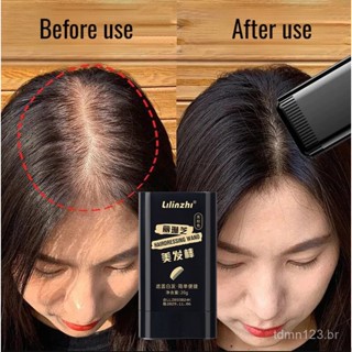 Bastão De Cabelo À Prova D'água E De Suor , Sem Manchas Desbotamento , Cobre Cabelos Grisalhos , Pente Dentado Natural , em Oferta na Shopee