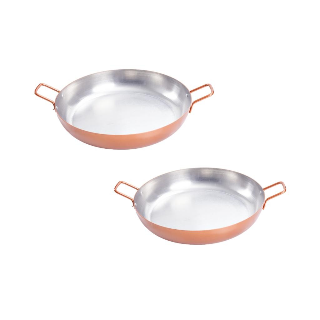 Kit 2 Frigideiras Pergaminhos Cor Cobre - 1 Nº24 e 1 Nº28 Ótimas para Preparo de Pratos Quentes e Gratinados em Oferta na Shopee