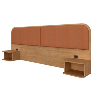 Cabeceira Suspensa Casal Amsterdã Carvalho/terracota  Móveis Arapongas em Oferta na Shopee