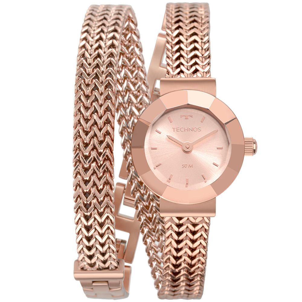 Relógio Technos Feminino Mini Rosé 5Y20IR/4J em Oferta na Shopee