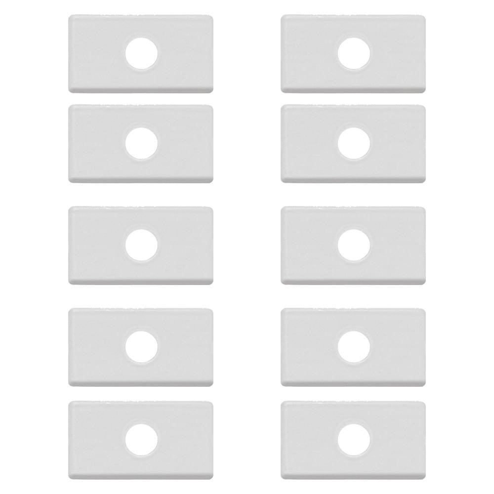 Kit 10UN Modulo Tampo 1 Furo 9,5mm Liz Tramontina - 57115092 em Oferta na Shopee