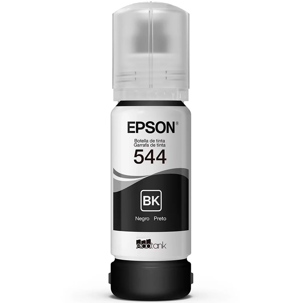 Garrafa de Tinta Epson Ecotank T544, Preto, 65ML - T544120 em Oferta na Shopee