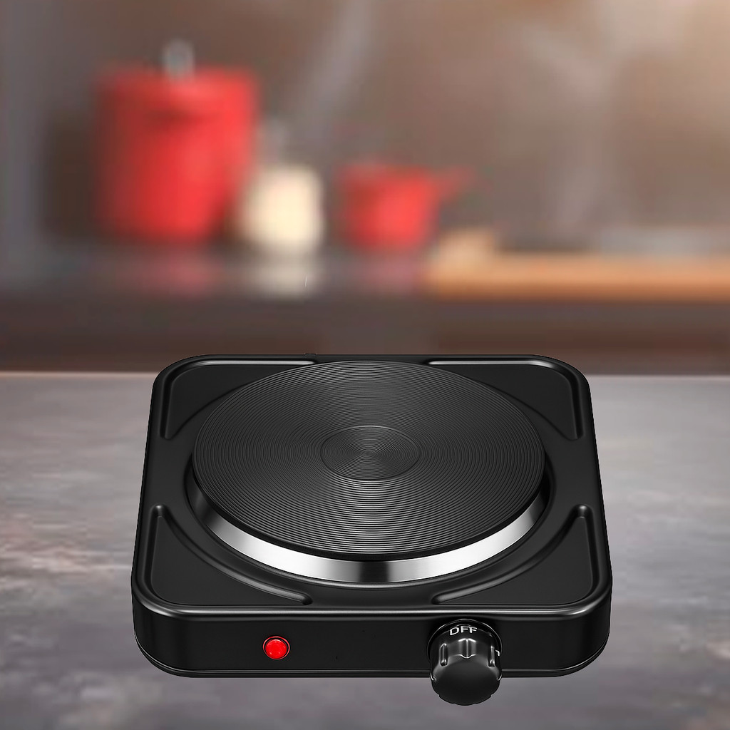 Fogão Elétrico de Mesa Um Prato Disco 110v ou 220v 1000w Portátil Fogareiro Viagem
