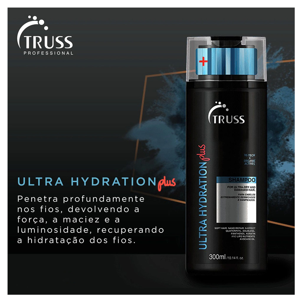 Truss Ultra Hydration Plus+ Kit Shampoo Condicionador e Specific Mask 180g