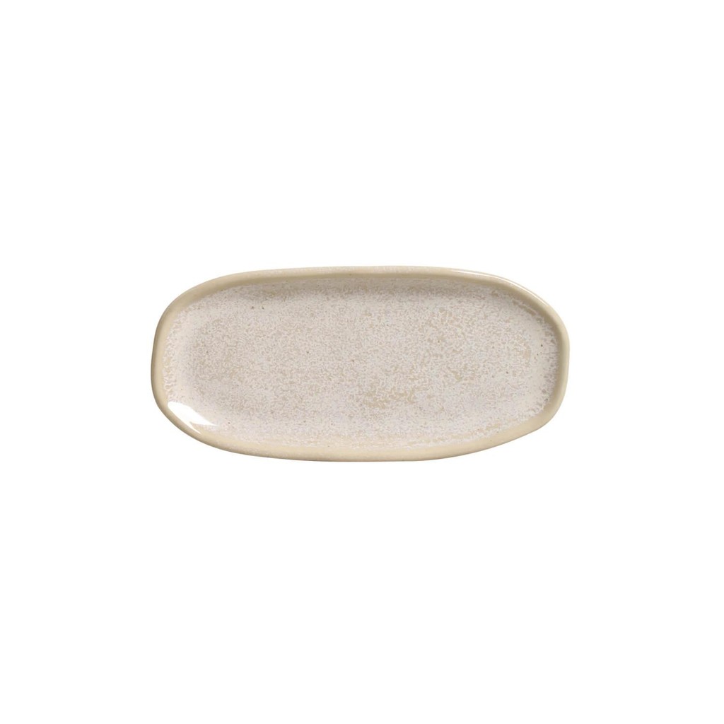 Conjunto com 4 Travessas Oval Rasa Mini Orgânico Latte 16,5x8cm