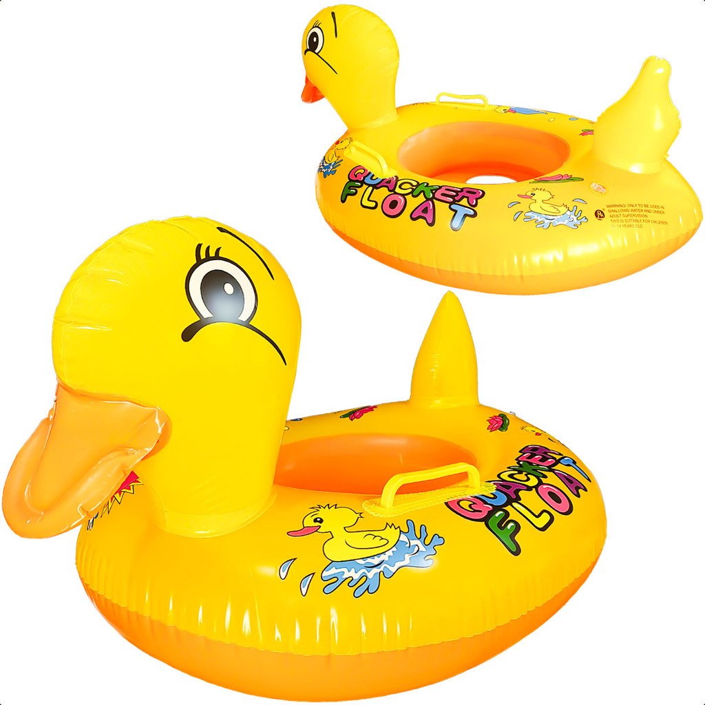 Boia Bote Infantil Inflável com Proteção Solar Para Piscina e Praia