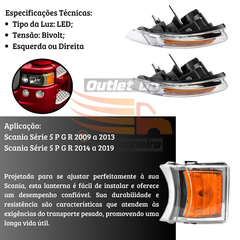 Lanterna Seta Scania Lado Direito ou esquerdo — foto 2