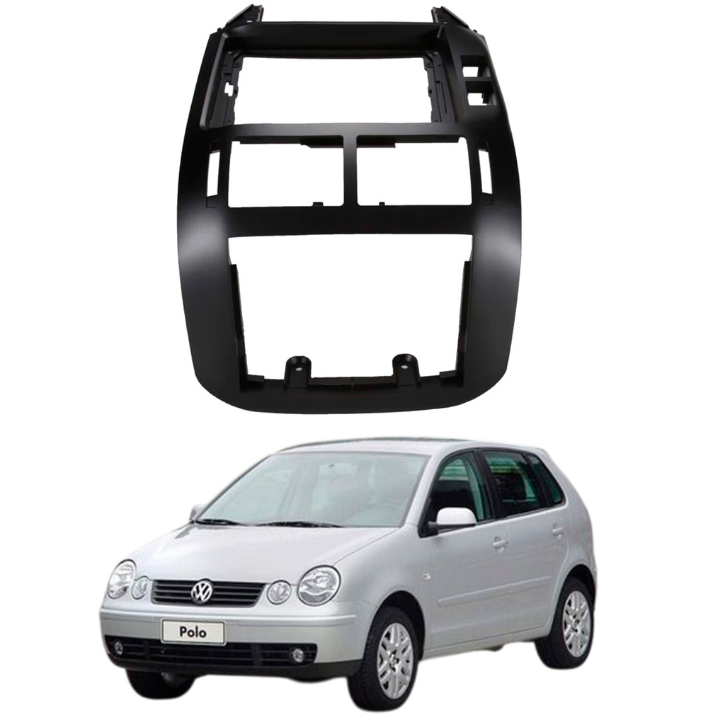 MOLDURA 2 DIN VW POLO 2003 A 2011 9 POL EXPEX EPX9VW011