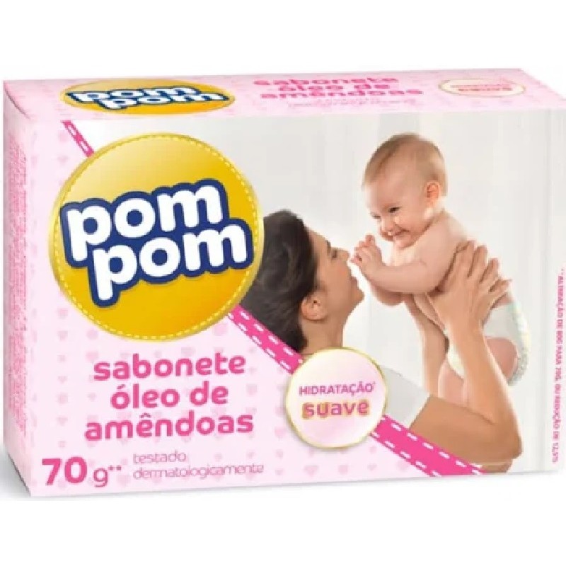 Sabonetes Pom Pom Óleo De Amêndoas 70g