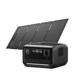 Kit EcoFlow River 3 PLUS 600W / 286Wh 110V + Painel Solar 45w Typo-C