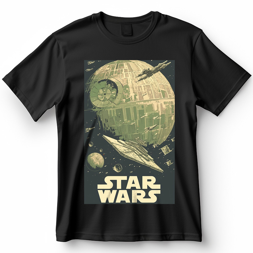 Camiseta Star Wars Estrela Da Morte Com Naves Imperiais Vintage Blusa Camisa 100% Algodão em Oferta na Shopee