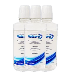 Kit Odomed Halicare - Enxaguante Bucal Antisseptico 300ml (3 Unidades)