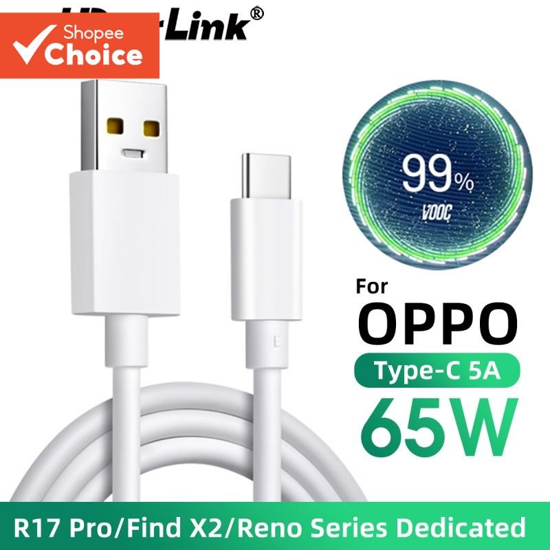 HdoorLink Oppo 65W Super Flash Charge Cabo USB c Suporte VOOC Carregamento Rápido 6.5A Tipo-Carregador Cordoppo