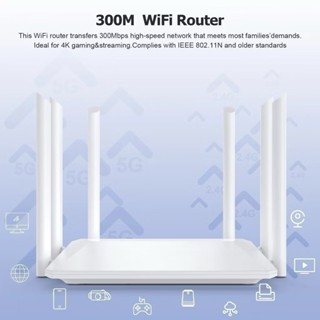 Roteador Wireless Dual Band 2.4Ghz 300Mbps com 6 Antenas KP-RW403/G  jimmy em Oferta na Shopee