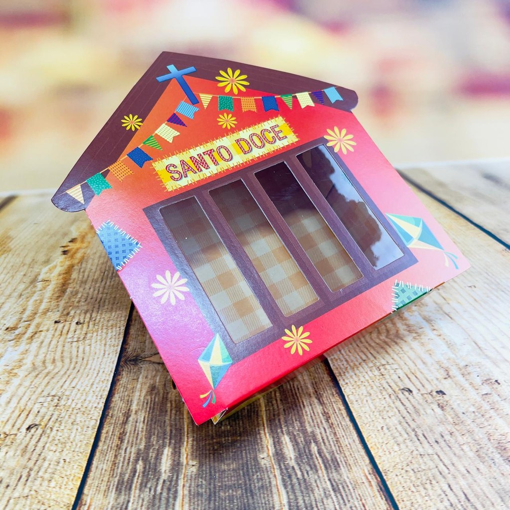 20 CAIXA GAVETA ESPECIAL COM VISOR 5523 ARRAIÁ 12X12X4 cm IDEIA FESTA JUNINA 2025 — imagem 2 de 2