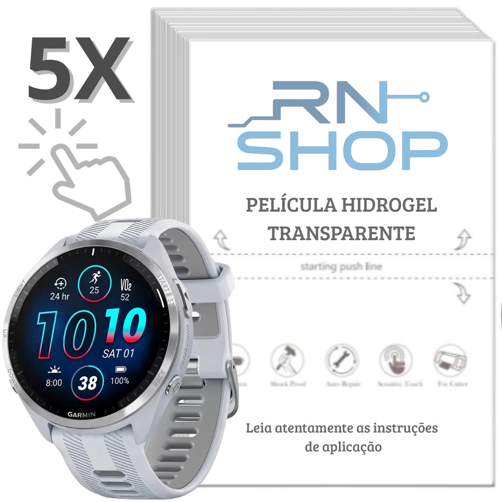5,3 ou 1 Películas Hidrogel Para Garmin Forerunner 965 955 745 645 6265 255 620 630 225 230 235 255 45 35