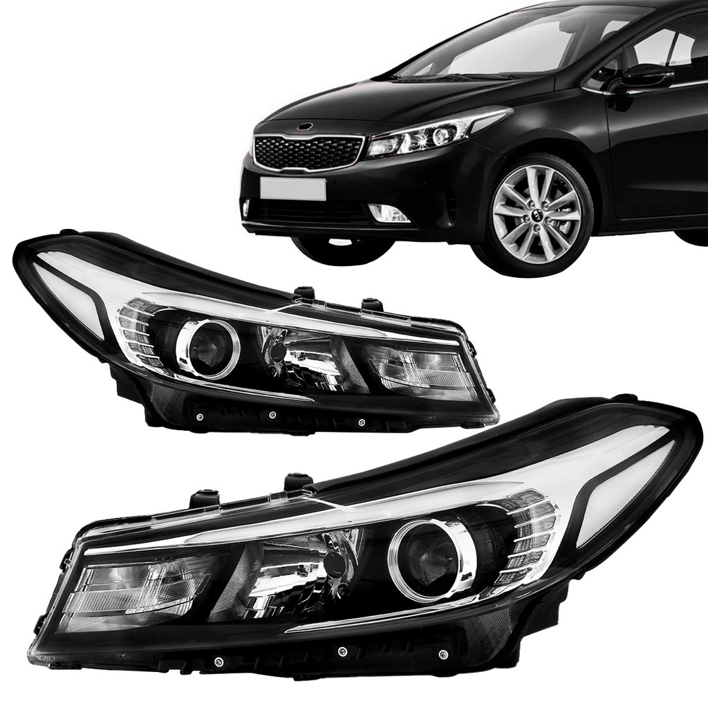 Farol Cerato 2017 2018 2019 Foco Duplo Led em Oferta na Shopee