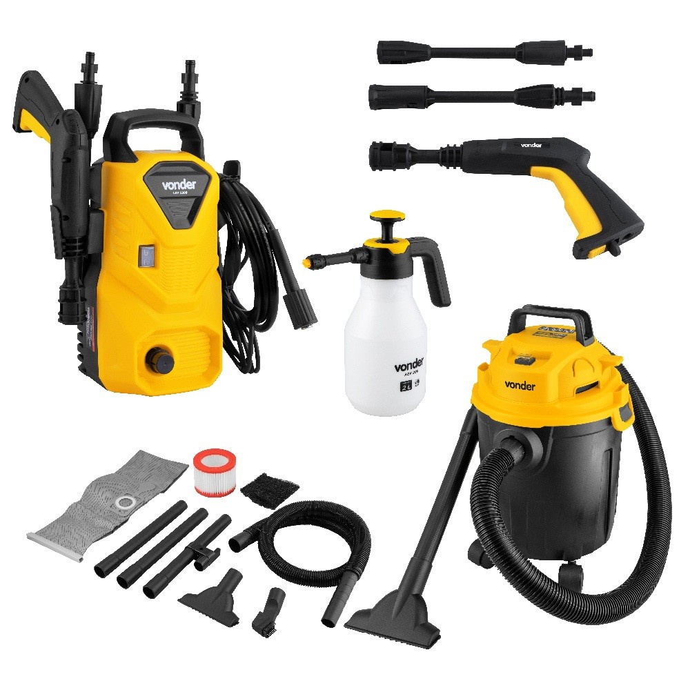 Lavadora Lav1300 + Aspirador Apv1010 220v + Snow Foam Vonder