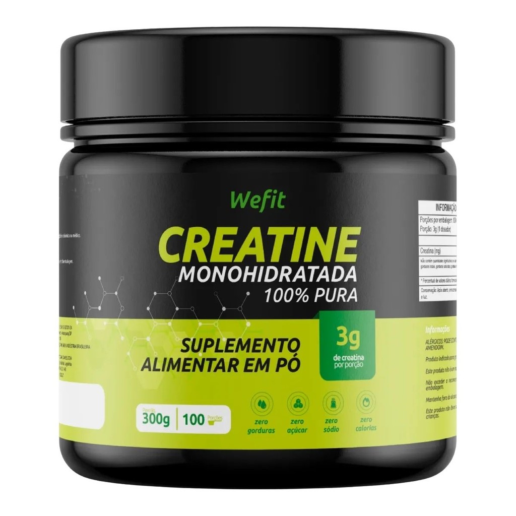 Creatina Monohidratada C/300g - WeFit em Oferta na Shopee
