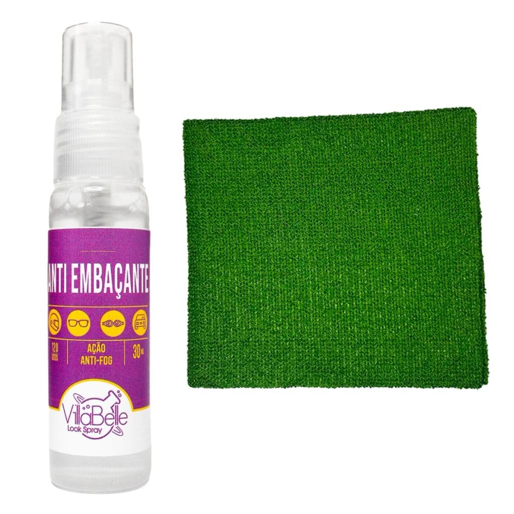 Kit  Antiembaçante Óculos e Celulares com Pano Microfibra Cor:Azul Escuro