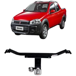 Engate Reboque Fixo Fiat Strada 2014 A 2022 Aco Resistente Capacida Carga 450kg bOM