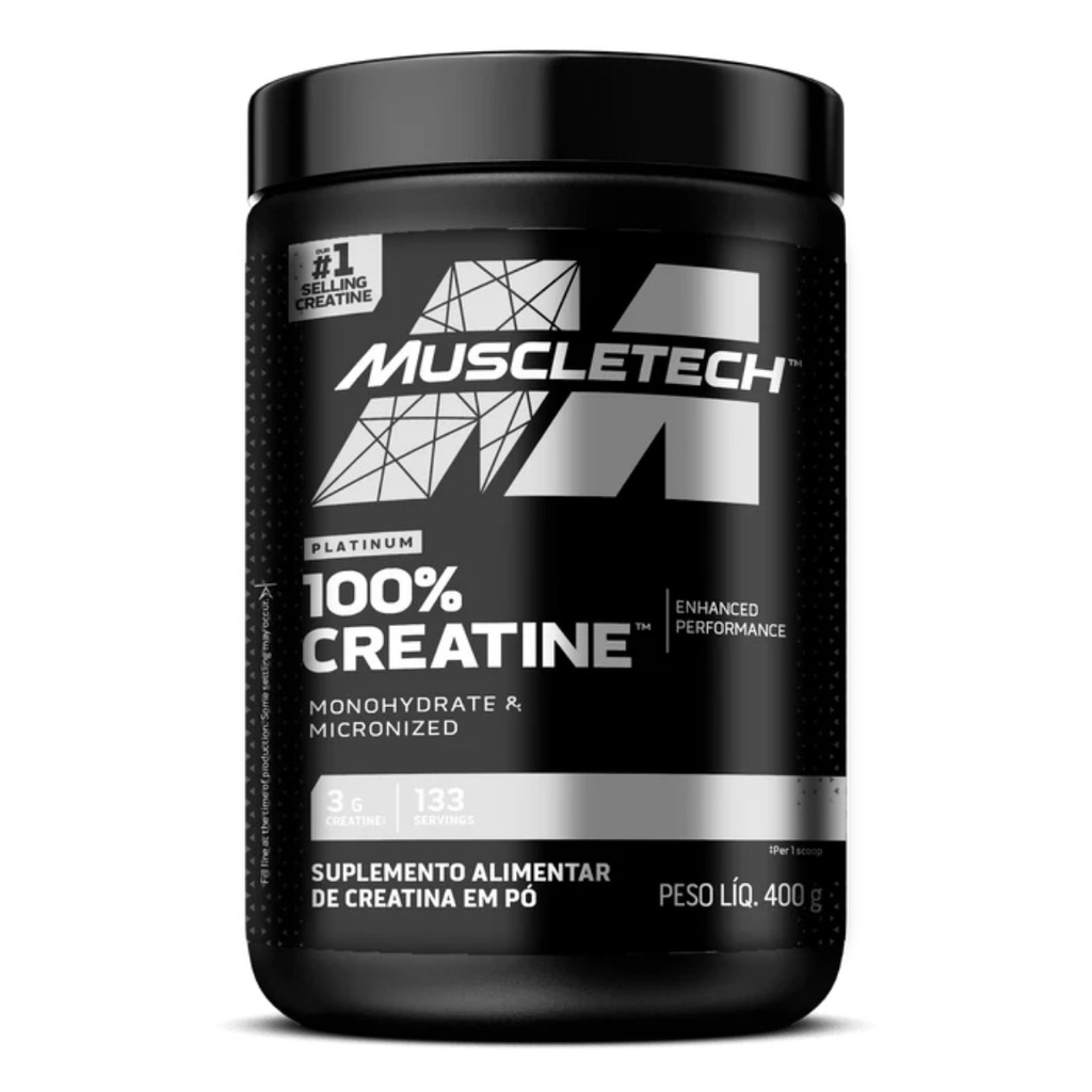 Creatina Platinum Pote 400g Muscletech em Oferta na Shopee