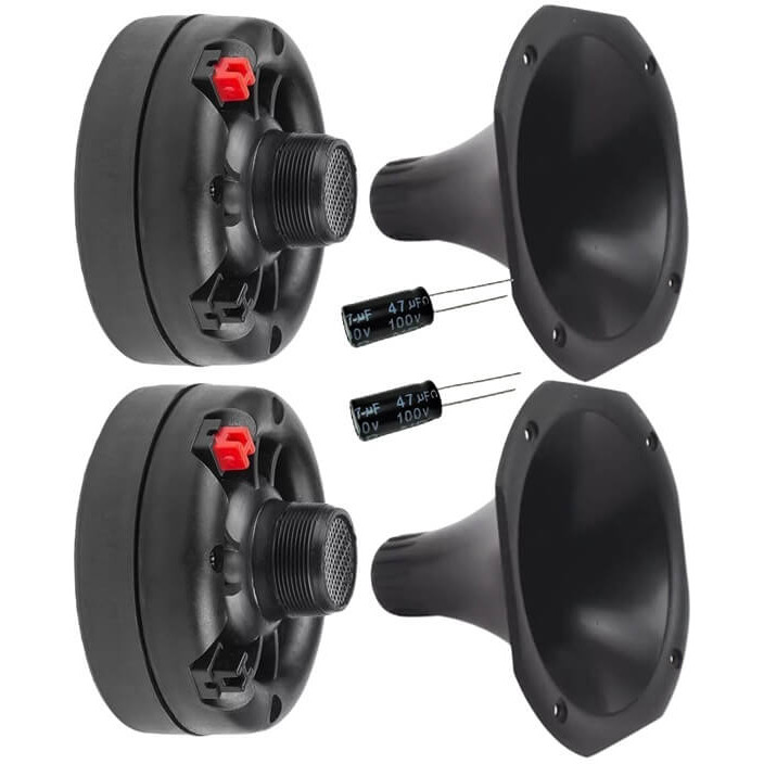 Kit Permak 2 Drivers 100w Rms + 2 Cornetas Curta + Capacitores
