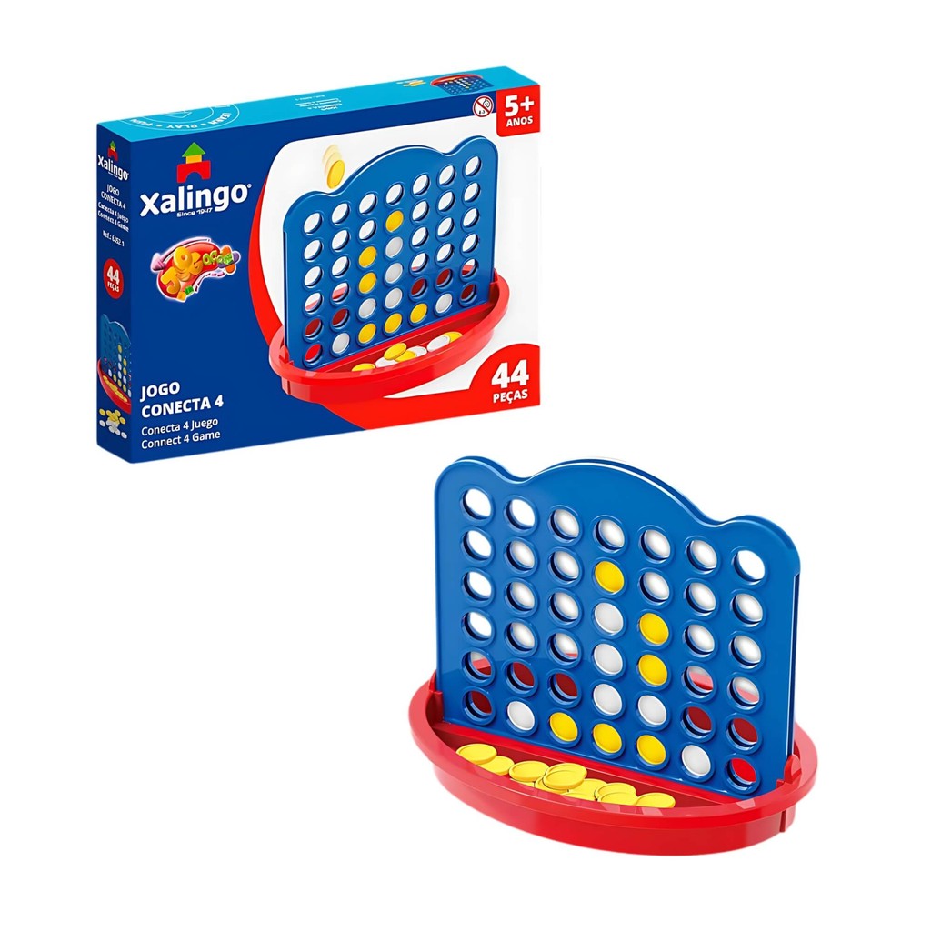 Jogo Conecta 4 Ação 44 Peças Xalingo - 68521 em Oferta na Shopee