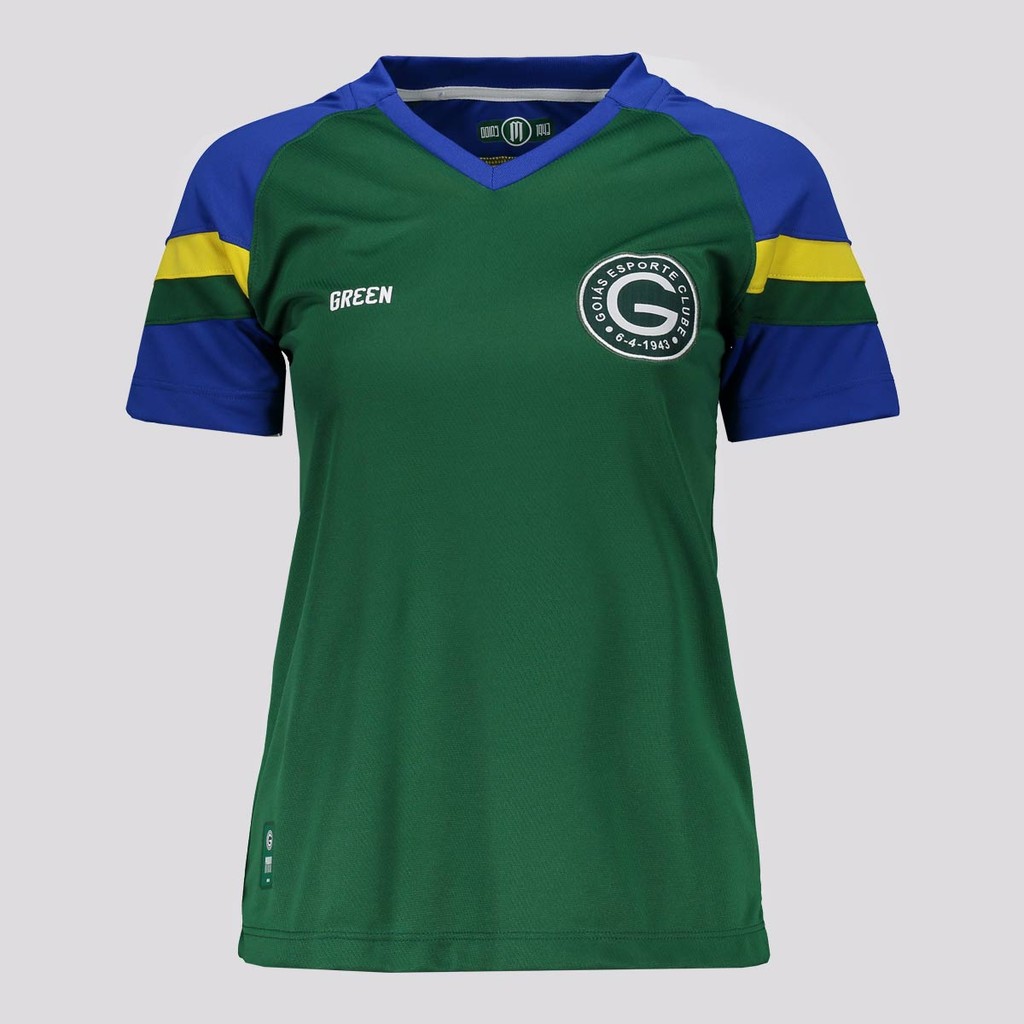 Camisa Gr33n Goiás Treino Atleta 2024 Feminina em Oferta na Shopee