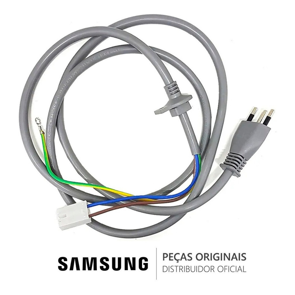 Cabo De Força Energia Lavadora Lava E Seca Samsung Original