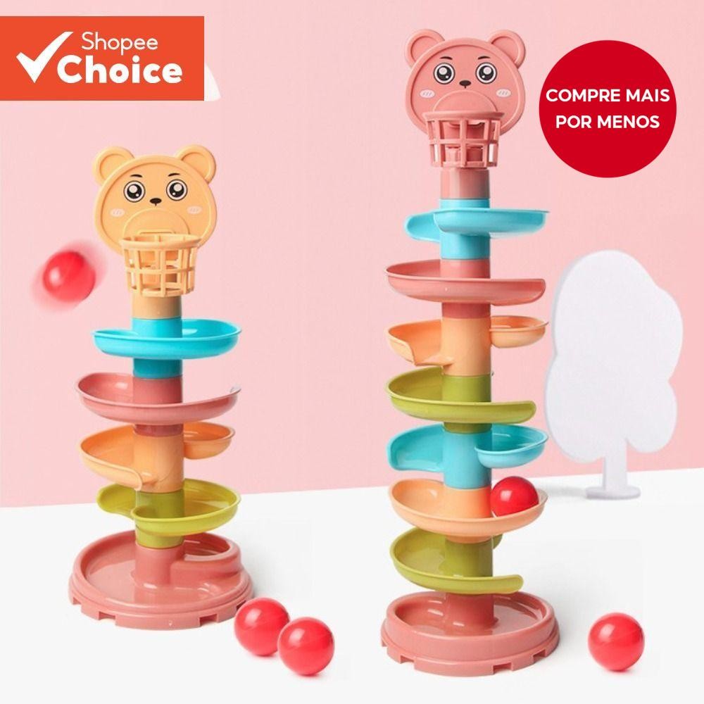 Brinquedo Giratório De Bola De Pista Para Crianças-Conjunto Educacional De Construção De H...