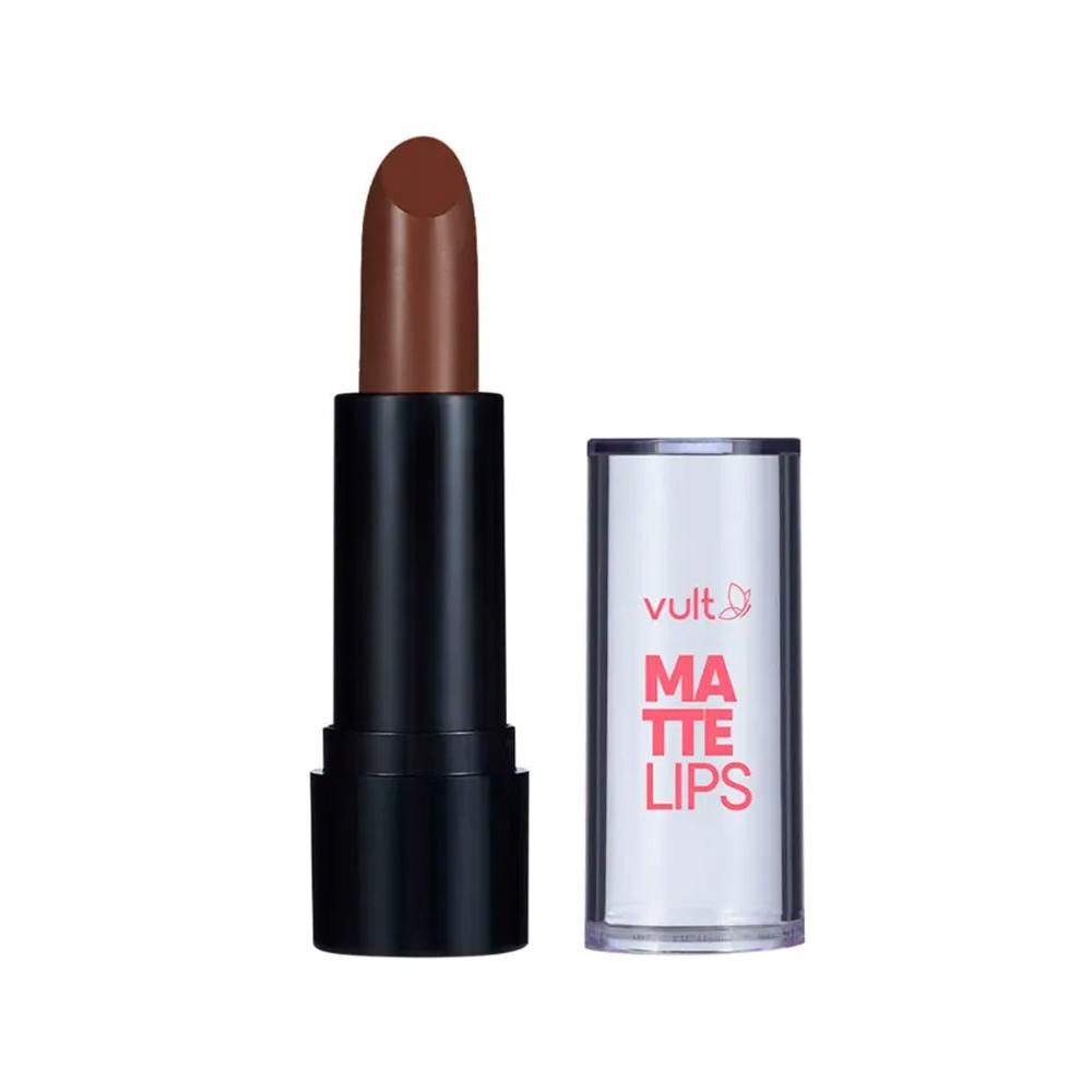 Vult Batom Matte Lips Marrom Chocolate 3,8g em Oferta na Shopee