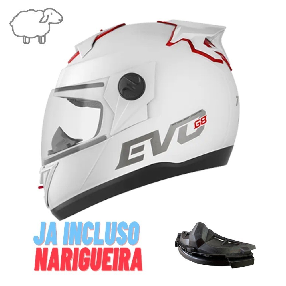 Capacete Moto Fechado Pro Tork Evolution G8 Evo 788 Masculino Feminino Motoqueiro Promoção Oferta