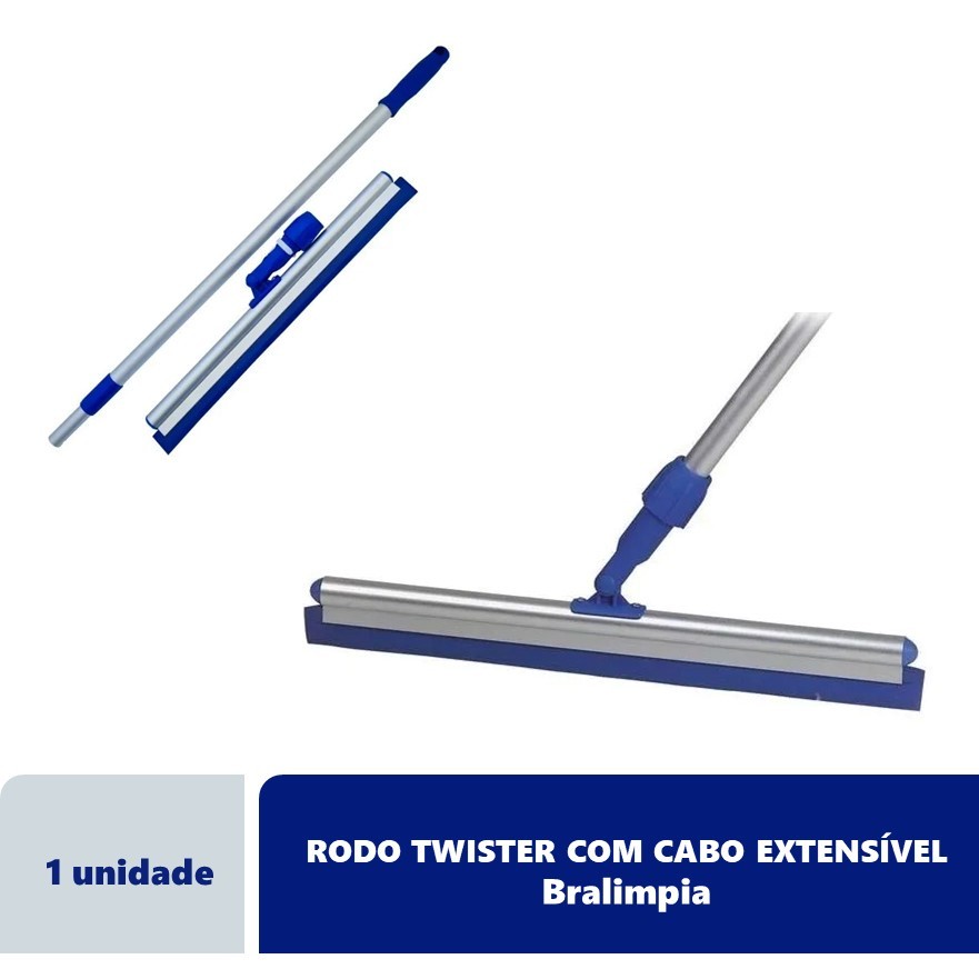 Rodo Twister Cabo Retrátil Chega até 1,40m Junta Articulada